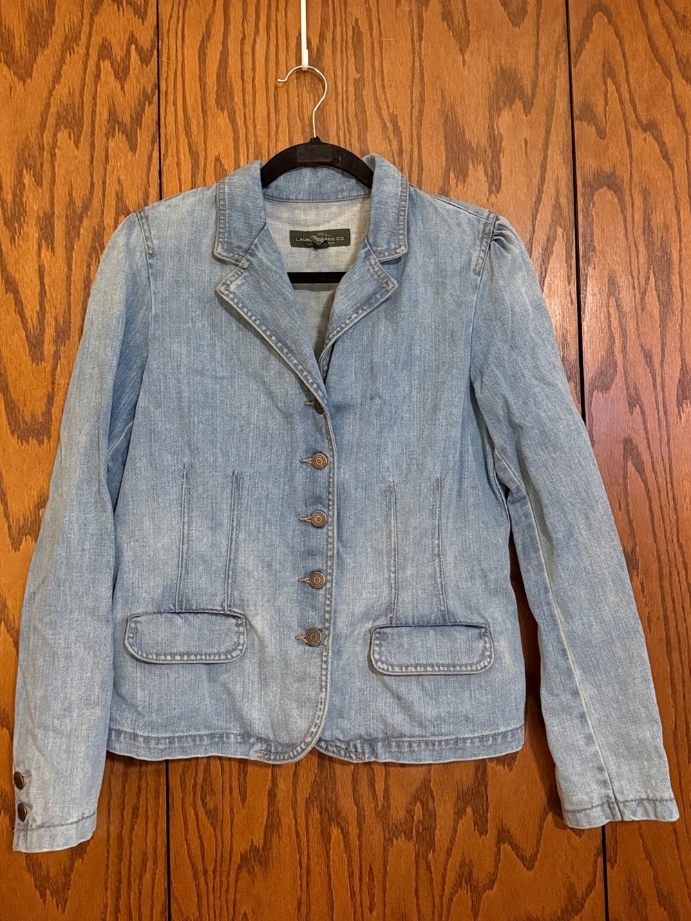 Lauren Ralph Lauren Jeans Co Denim Blazer Jacket Size 12 Y2K